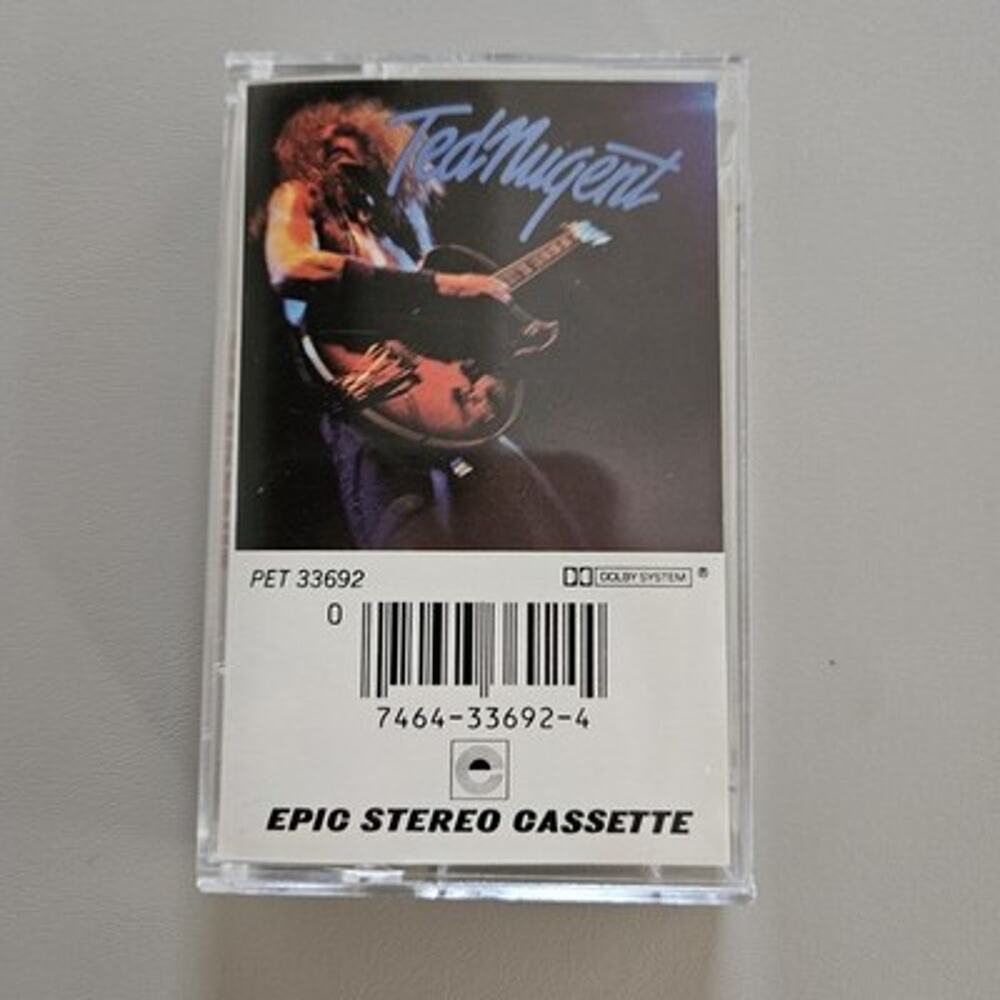 Ted Nugent - Self Titled - Vtg Cassette Tape - Physical Music Rock Stranglehold